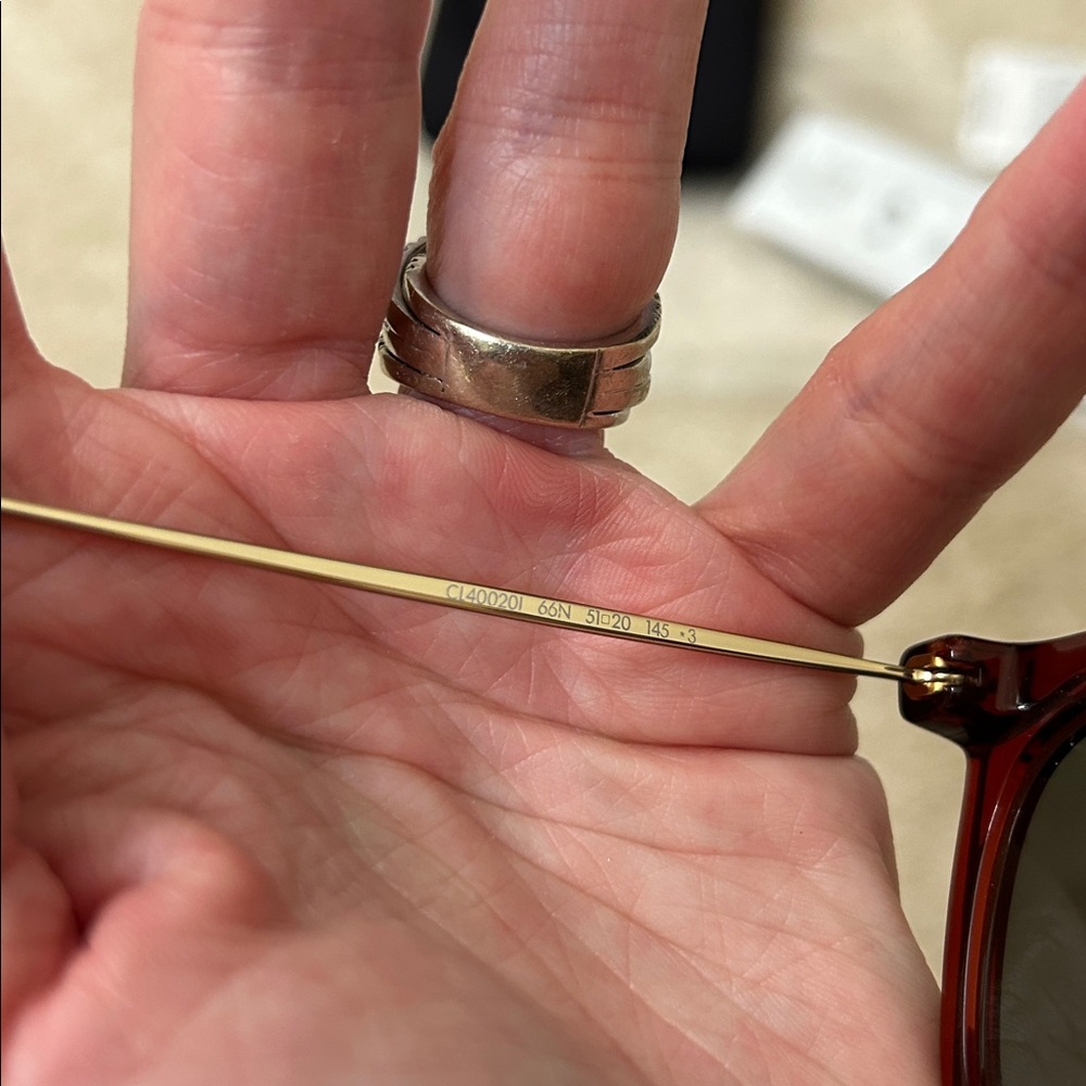 Celine Celine CL40020I Burgundy Sunglasses NWT includes Pouch and Cloth - Picture 8 of 17